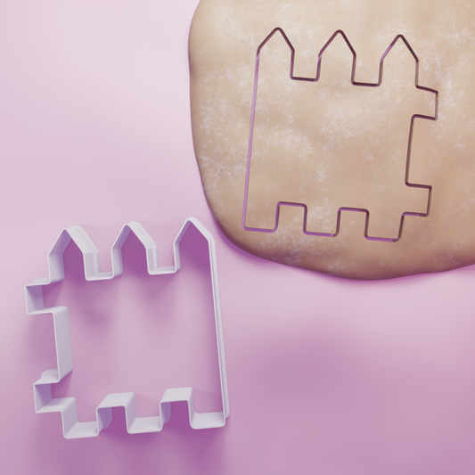 Fence Outline Cookie Cutter Biscuit dough baking sugar cookie gingerbread