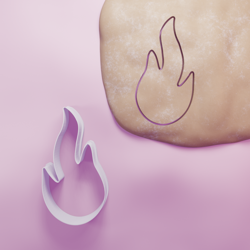 Flames Cookie Cutter Biscuit dough baking sugar cookie gingerbread