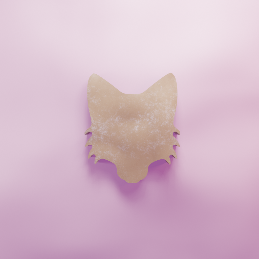 Fox Face Cookie Cutter Biscuit dough baking sugar cookie gingerbread
