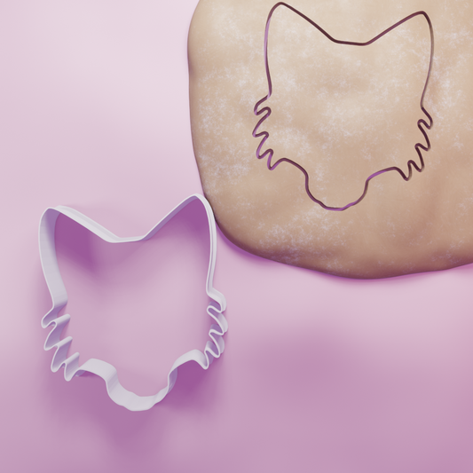 Fox Face Cookie Cutter Biscuit dough baking sugar cookie gingerbread
