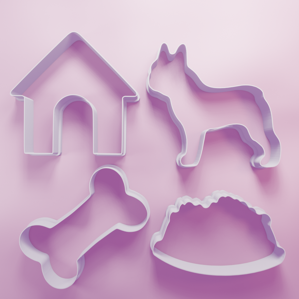 French Bulldog Dog Pack – Cookie Cutters Biscuit dough baking sugar cookie gingerbread