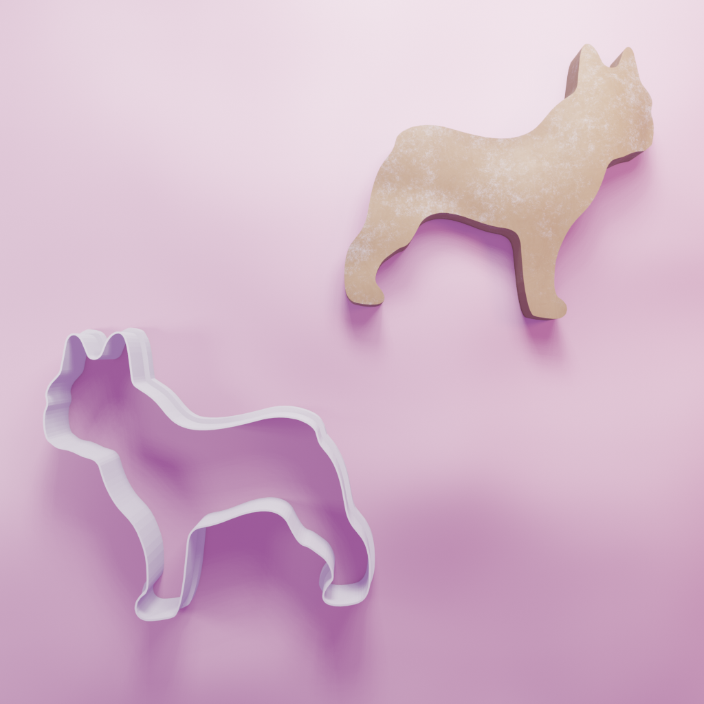 French Bulldog Cookie Cutter Biscuit dough baking sugar cookie gingerbread