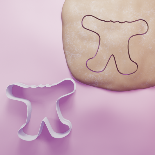GingerBread man bitten Head Cookie Cutter Biscuit dough baking sugar cookie gingerbread
