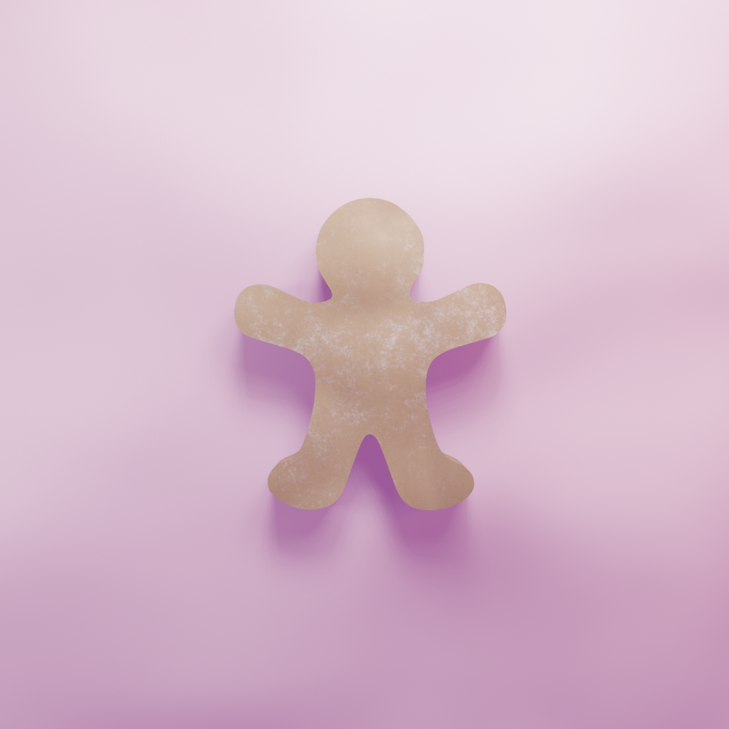 GingerBread man plain Cookie Cutter Biscuit dough baking sugar cookie gingerbread