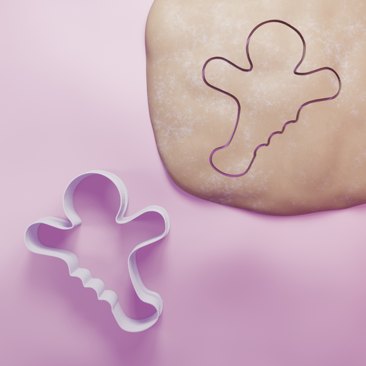 Gingerbread Man Bitten Leg Cookie Cutter Biscuit dough baking sugar cookie gingerbread
