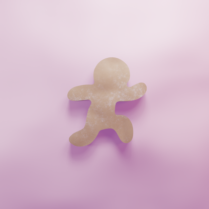 Gingerbread man running Cookie Cutter Biscuit dough baking sugar cookie gingerbread