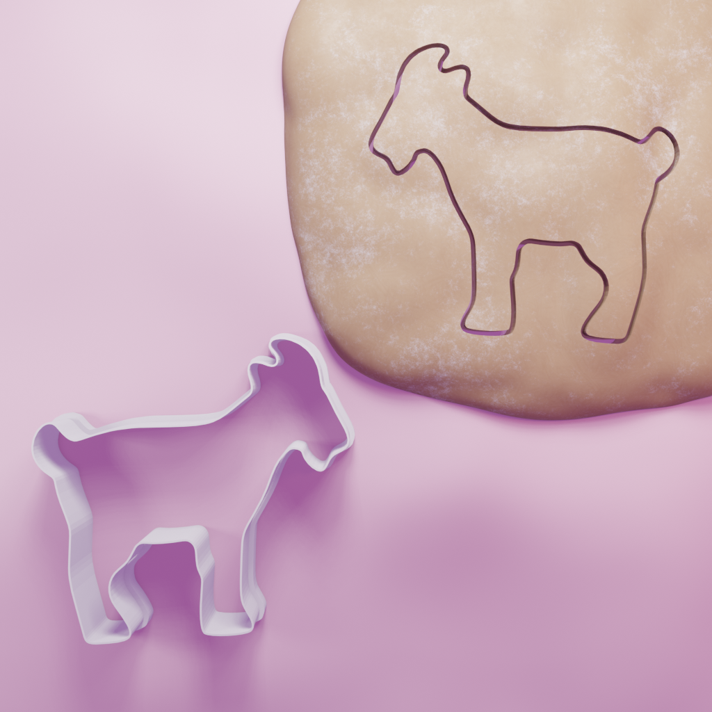 Goat Cookie Cutter Biscuit dough baking sugar cookie gingerbread