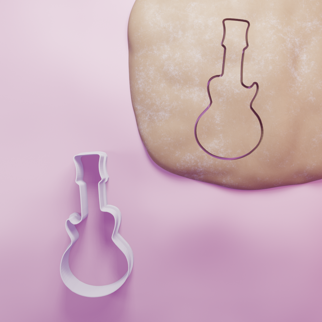 Guitar Cookie Cutter Biscuit dough baking sugar cookie gingerbread