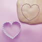 Heart scalloped Cookie Cutter Biscuit dough baking sugar cookie gingerbread