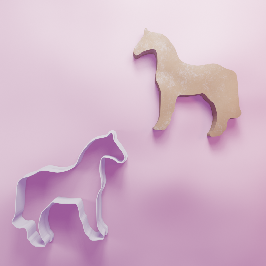 Horse Cookie Cutter Biscuit dough baking sugar cookie gingerbread