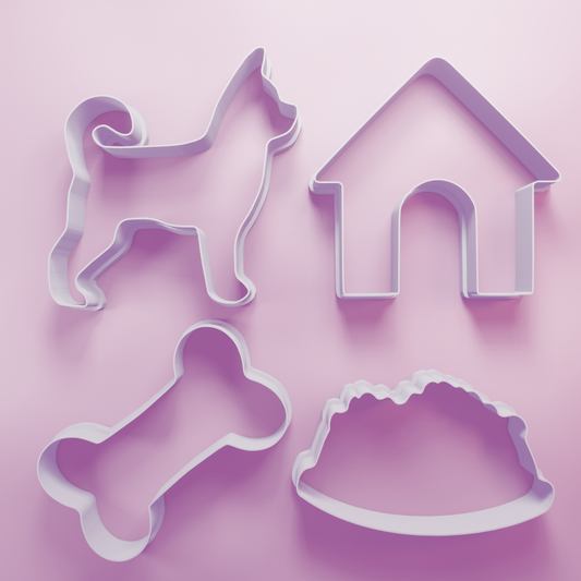 Husky Puppy Dog Pack – Cookie Cutters Biscuit dough baking sugar cookie gingerbread
