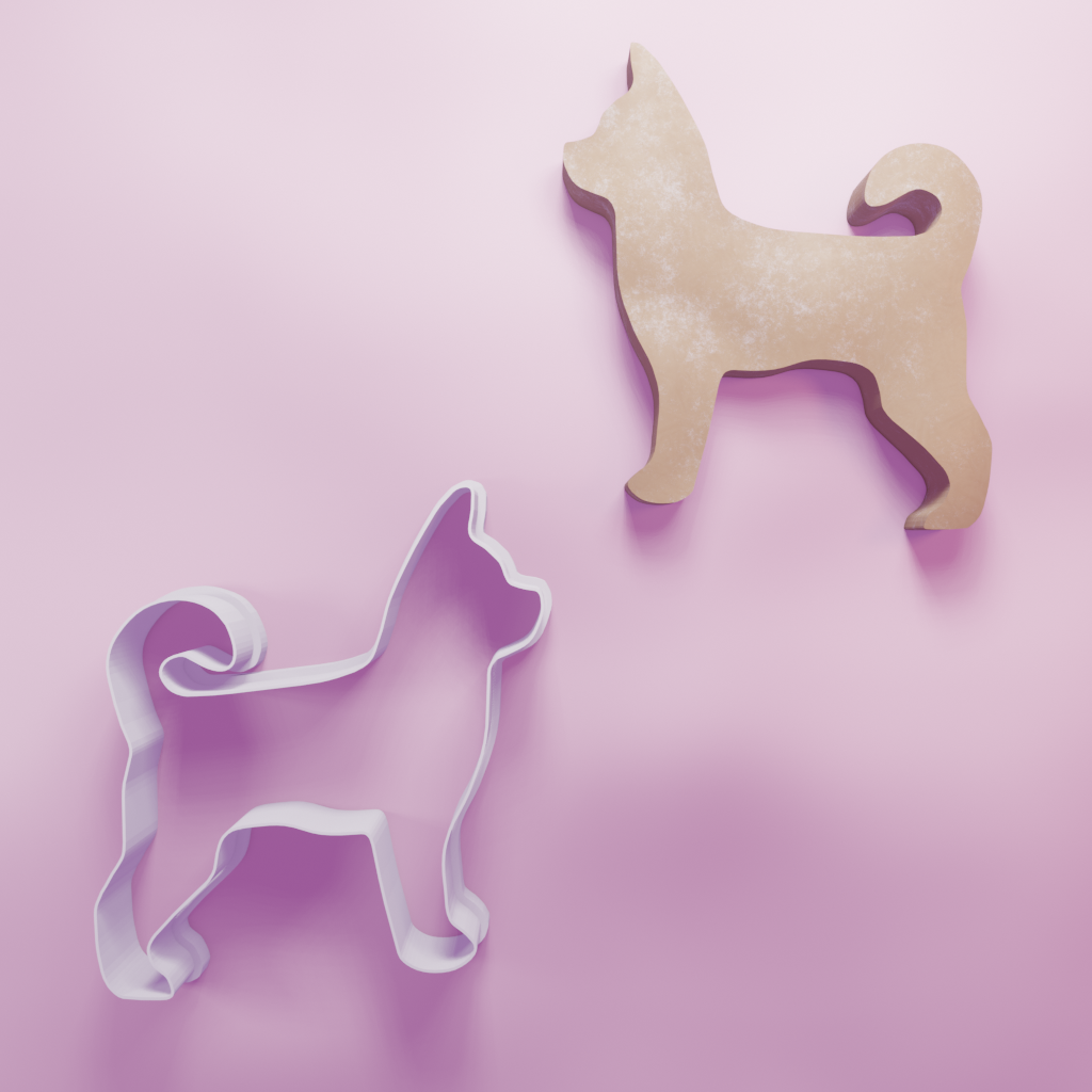 Husky Puppy Dog Cookie Cutter Biscuit dough baking sugar cookie gingerbread