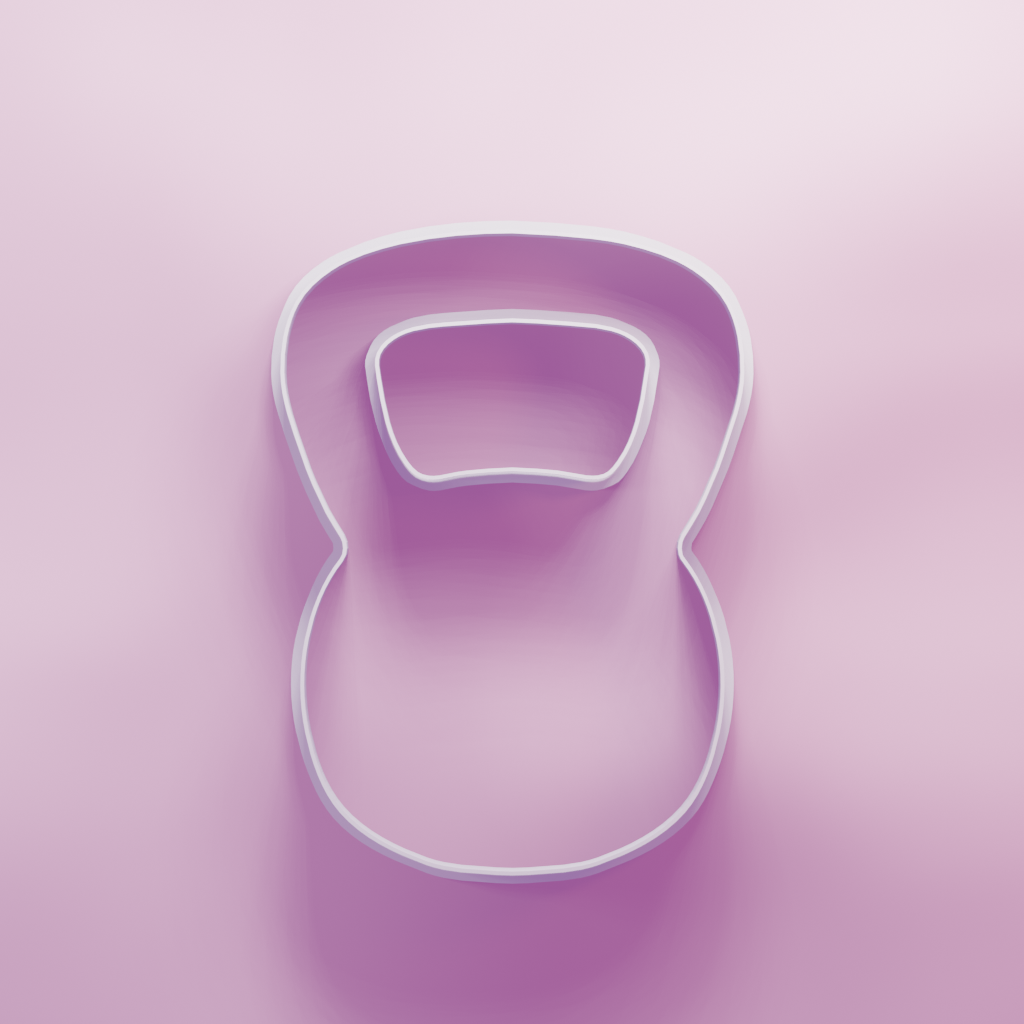 Kettlebell Cookie Cutter Biscuit dough baking sugar cookie gingerbread