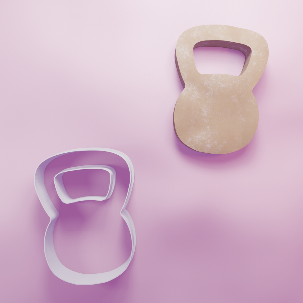 Kettlebell Cookie Cutter Biscuit dough baking sugar cookie gingerbread