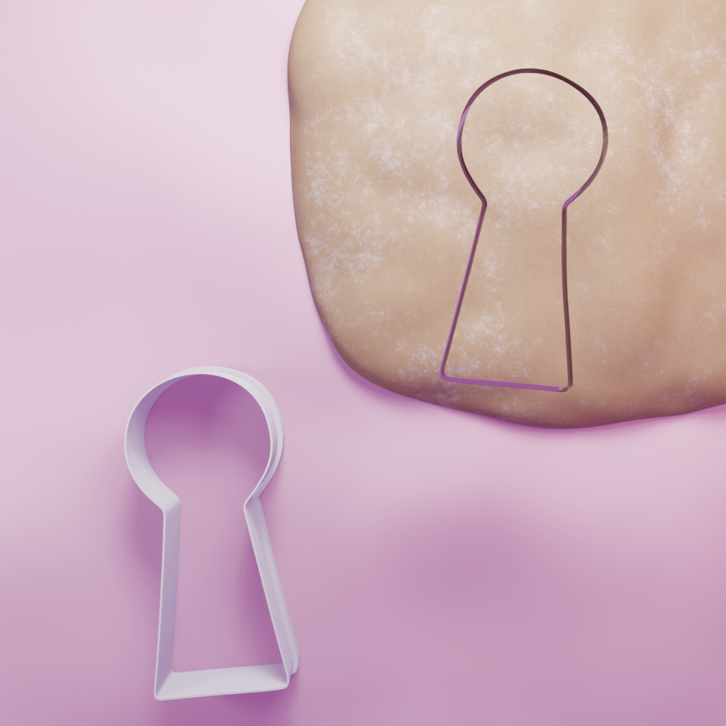 Keyhole Cookie Cutter Biscuit dough baking sugar cookie gingerbread