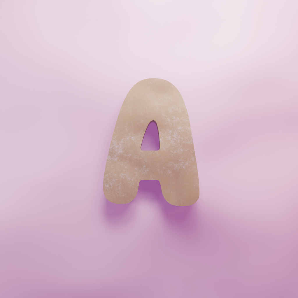 Letter A Cookie Cutter Biscuit dough baking sugar cookie gingerbread