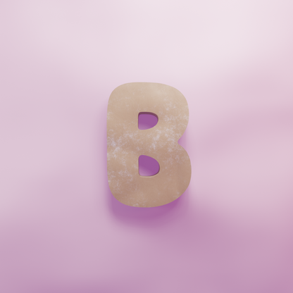 Letter B Cookie Cutter Biscuit dough baking sugar cookie gingerbread