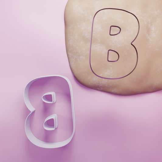 Letter B Cookie Cutter Biscuit dough baking sugar cookie gingerbread