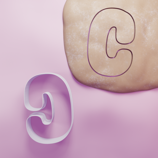 Letter C Cookie Cutter Biscuit dough baking sugar cookie gingerbread