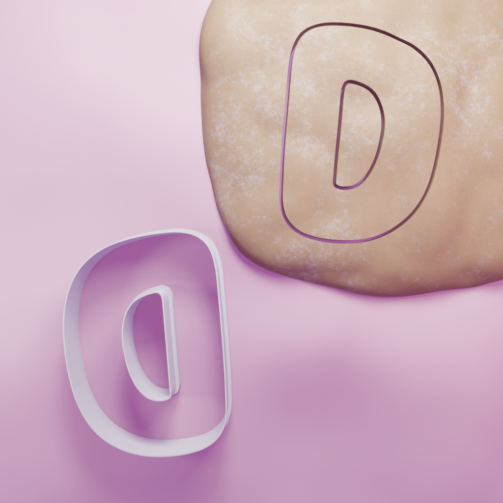 Letter D Cookie Cutter Biscuit dough baking sugar cookie gingerbread