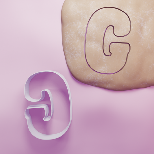Letter G Cookie Cutter Biscuit dough baking sugar cookie gingerbread