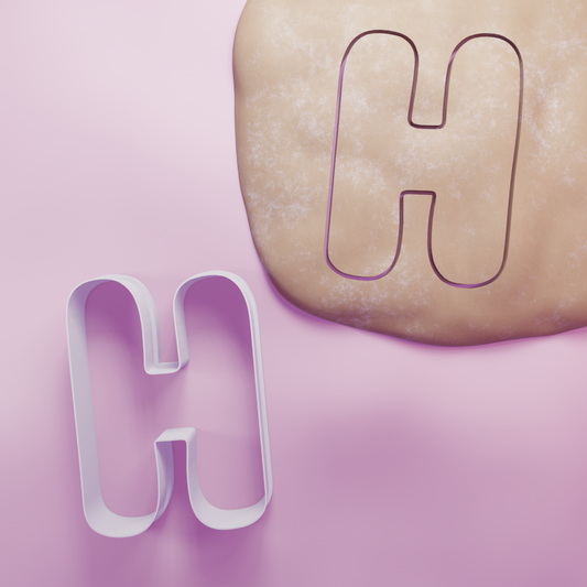 Letter H Cookie Cutter Biscuit dough baking sugar cookie gingerbread