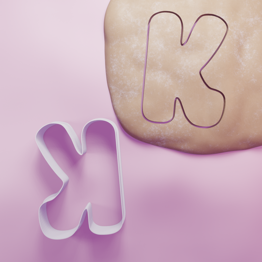 Letter K Cookie Cutter Biscuit dough baking sugar cookie gingerbread