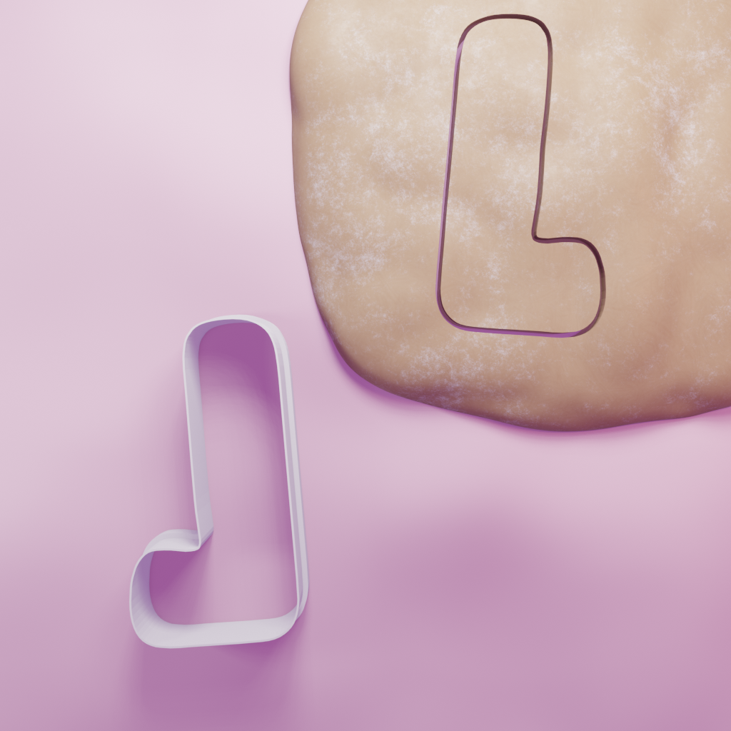 Letter L Cookie Cutter Biscuit dough baking sugar cookie gingerbread
