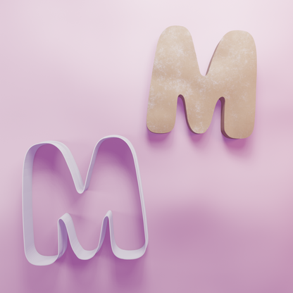 Letter M Cookie Cutter Biscuit dough baking sugar cookie gingerbread