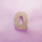 Letter Q Cookie Cutter Biscuit dough baking sugar cookie gingerbread