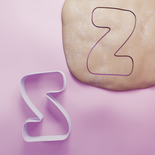 Letter Z Cookie Cutter Biscuit dough baking sugar cookie gingerbread
