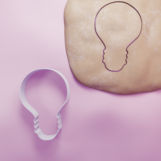 Lightbulb Cookie Cutter Biscuit dough baking sugar cookie gingerbread