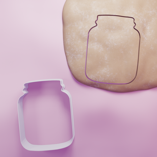 Mason Jar Cookie Cutter Biscuit dough baking sugar cookie gingerbread