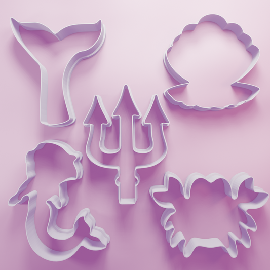 Mermaid Pack – Cookie Cutters Biscuit dough baking sugar cookie gingerbread