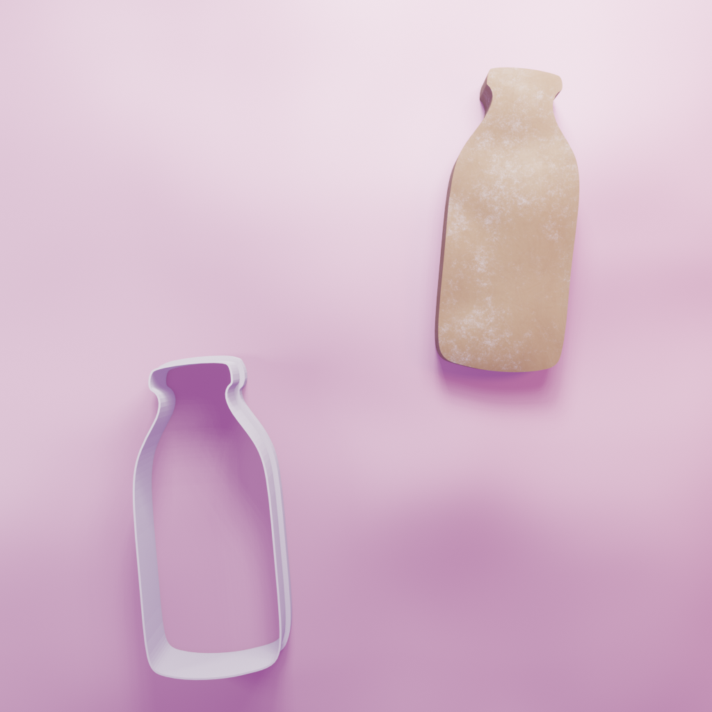 Milk Bottle Cookie Cutter Biscuit dough baking sugar cookie gingerbread