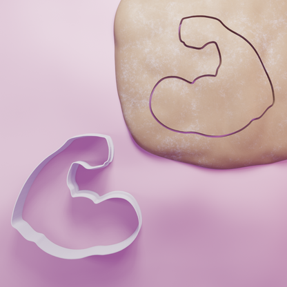 Muscle Arm Cookie Cutter Biscuit dough baking sugar cookie gingerbread