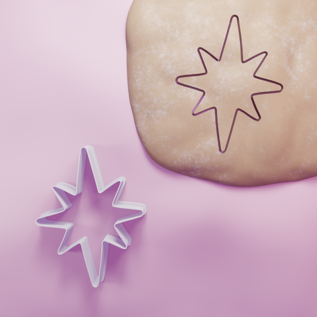 North Star Cookie Cutter Biscuit dough baking sugar cookie gingerbread