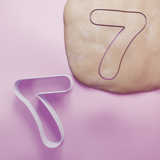 Number 7 Cookie Cutter Biscuit dough baking sugar cookie gingerbread