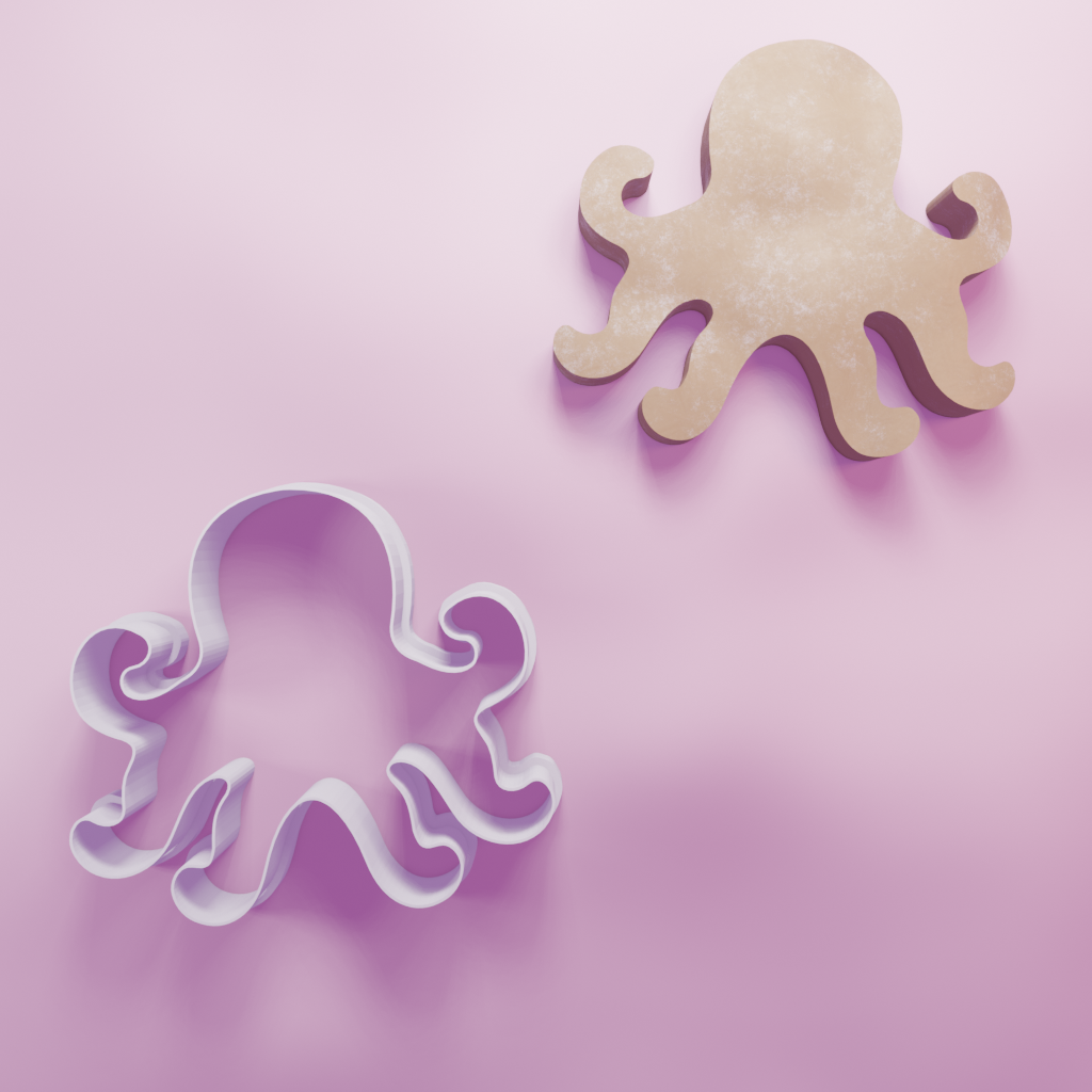 Octopus Cookie Cutter Biscuit dough baking sugar cookie gingerbread