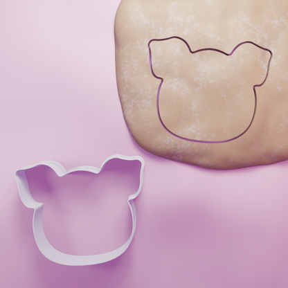 Pig Face Front Cookie Cutter Biscuit dough baking sugar cookie gingerbread