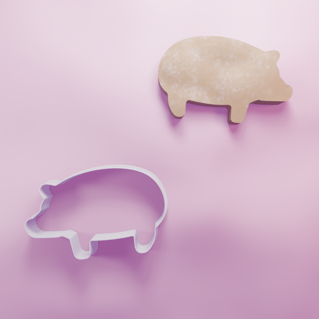 Pig Cookie Cutter Cutting About