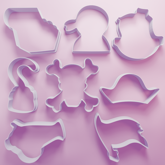 Pirate Pack – Cookie Cutters Biscuit dough baking sugar cookie gingerbread