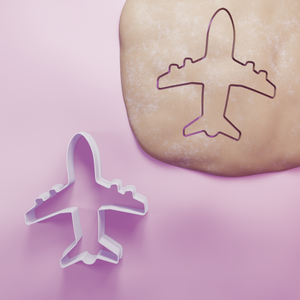 Plane Cookie Cutter Biscuit dough baking sugar cookie gingerbread