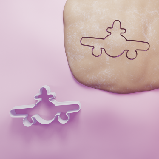 Plane Front on Cookie Cutter Biscuit dough baking sugar cookie gingerbread