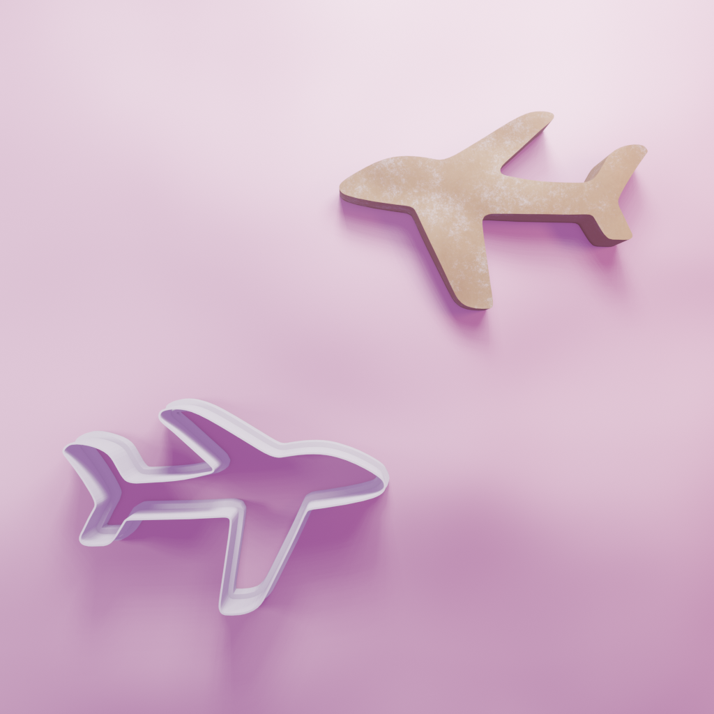 Plane side on Cookie Cutter Biscuit dough baking sugar cookie gingerbread