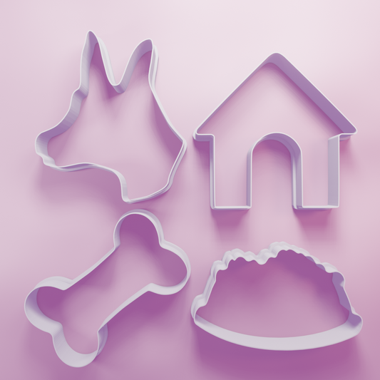 Pointy Ear Dog Pack – Cookie Cutters Biscuit dough baking sugar cookie gingerbread