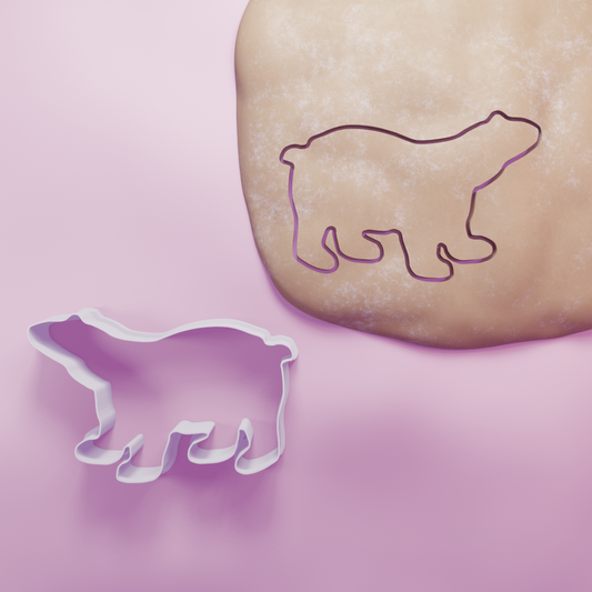 Polar Bear Cookie Cutter Biscuit dough baking sugar cookie gingerbread