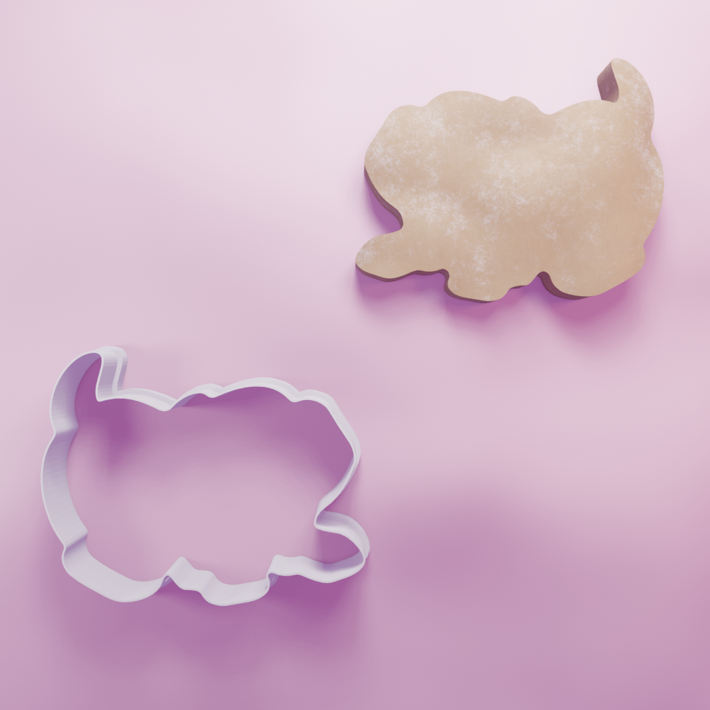 Puppy Dog Tail Up Cookie Cutter Biscuit dough baking sugar cookie gingerbread