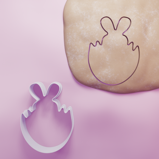 Rabbit in egg Cookie Cutter Biscuit dough baking sugar cookie gingerbread