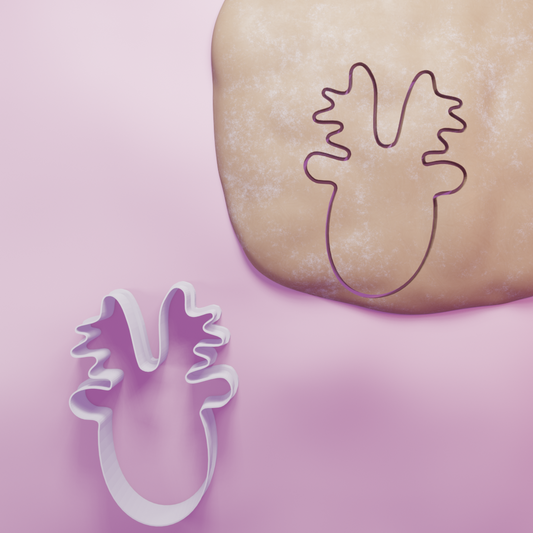 Reindeer Head Christmas Cookie Cutter Biscuit dough baking sugar cookie gingerbread
